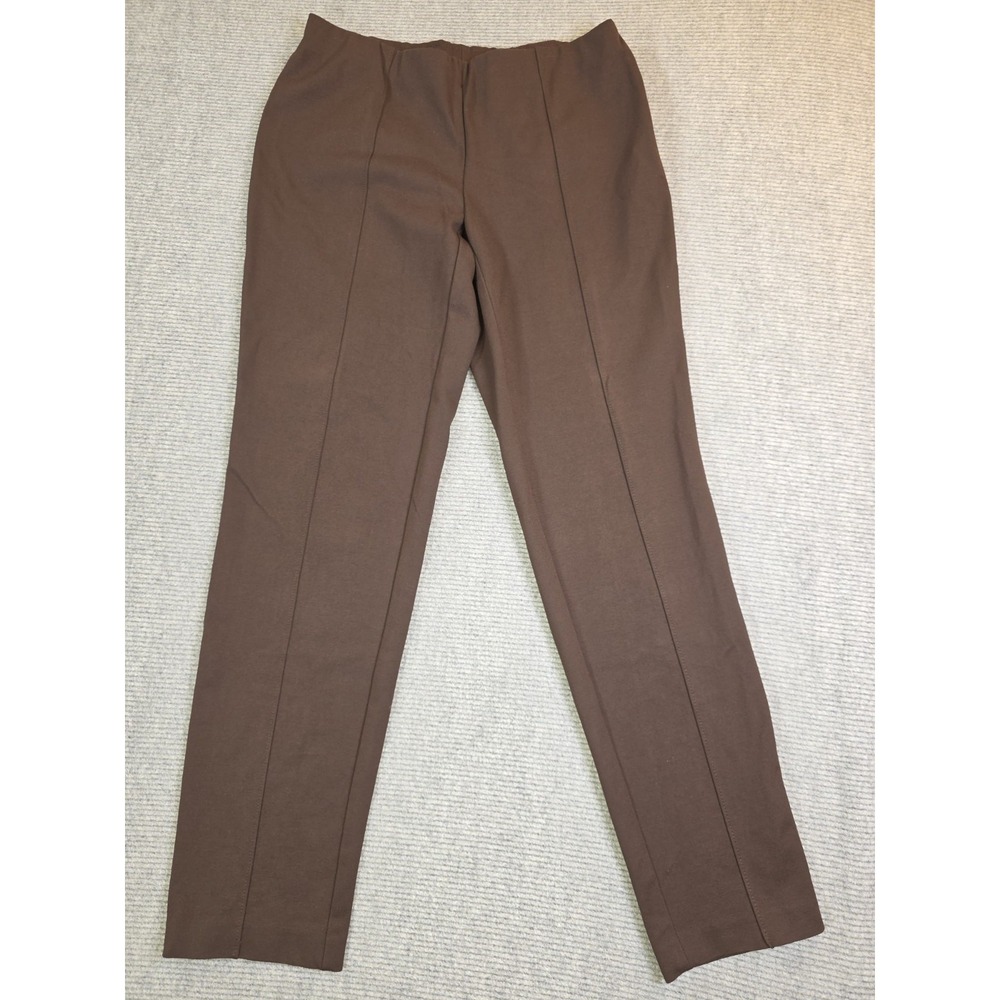 J. Jill Slim Leg Flat Front Ponte Work Office Pull On Small Tall Front Seam